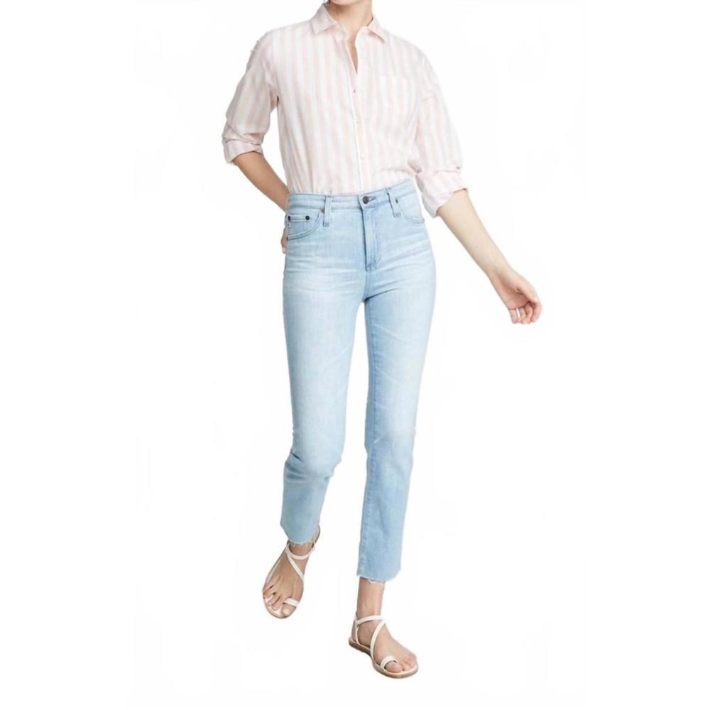 AG Adriano Goldschmied Light Blue Ankle Jeans